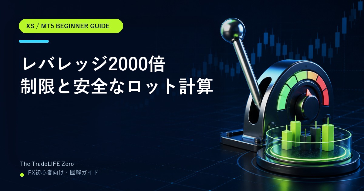 XSのレバレッジ2000倍とは|制限と安全なロット計算